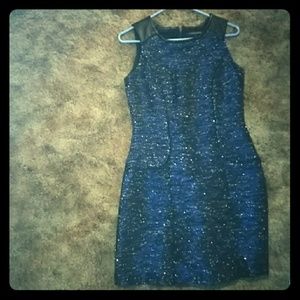 CYNTHIA STEFFE blue/gold dress